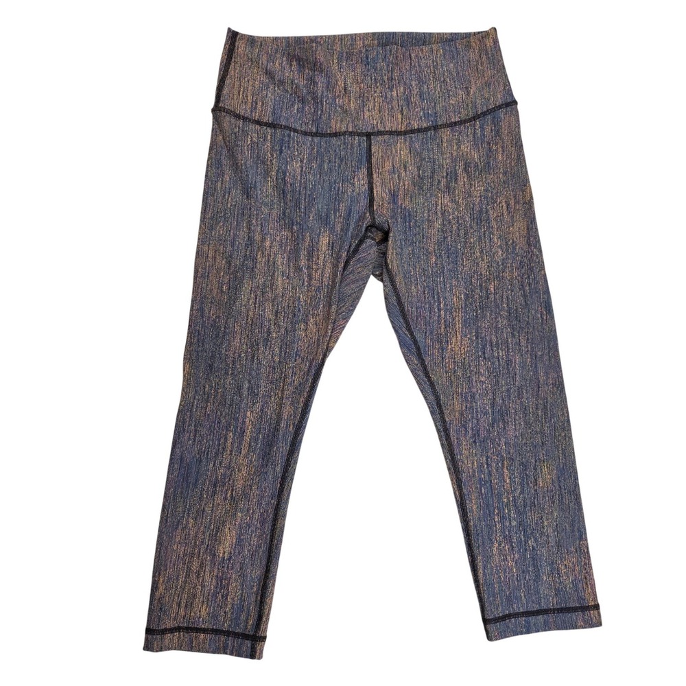 Lululemon Wunder High Rise Capri Luxtreme Spectral Fusion W6BRMS Sz 12 Leggings‎
